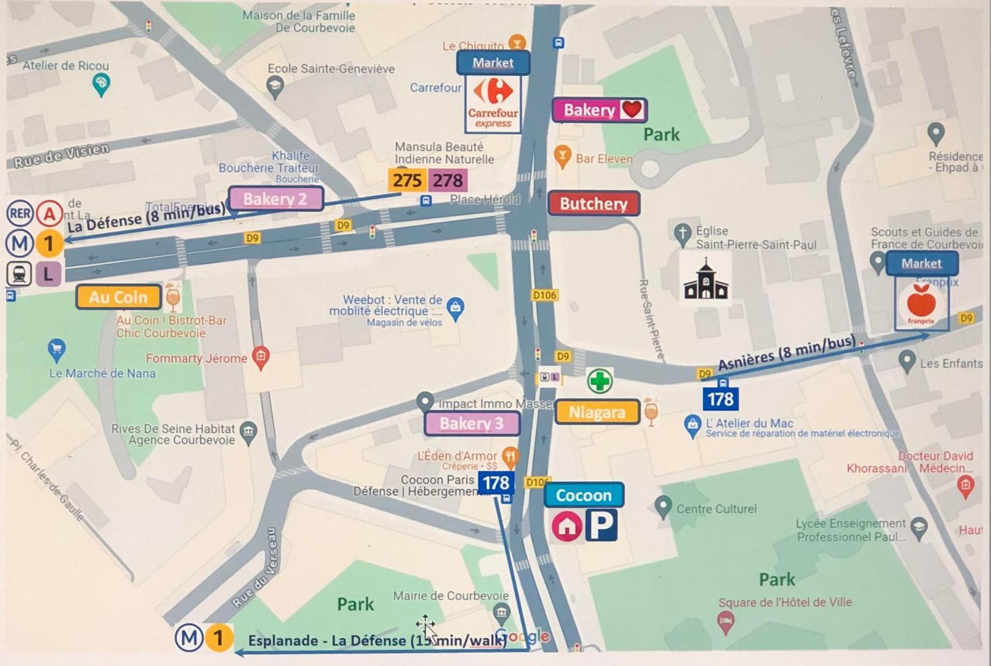 Appartamento Cocoon Paris La Defense Courbevoie Esterno foto